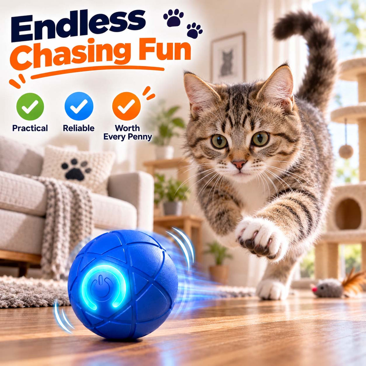 Ravunelo™🐾Auto-Bouncing Pet Ball with Remote Control🎾