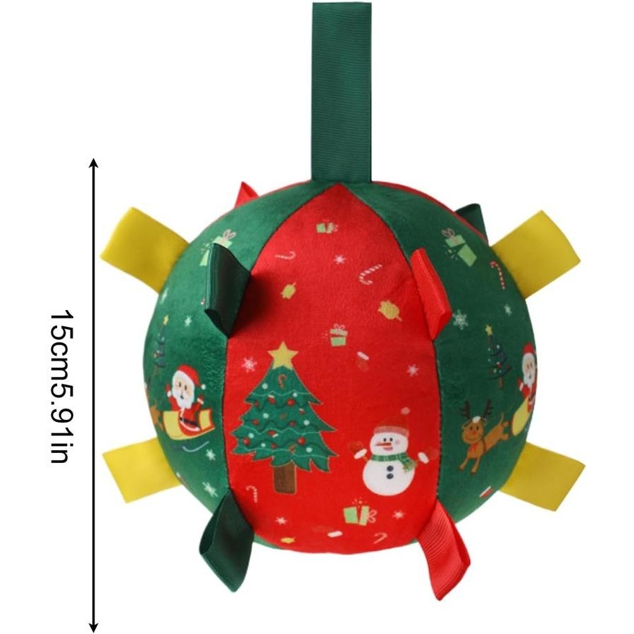 Ravunelo™ Christmas Rattle Ball — Shake, Chase & Cuddle