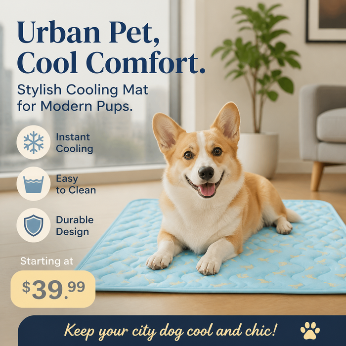 Ravunelo™ Ice Silk Cooling Mat for Dogs & Cats