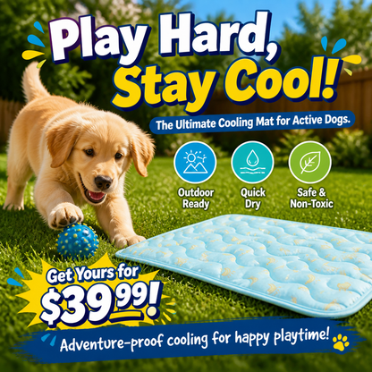 Ravunelo™ Ice Silk Cooling Mat for Dogs & Cats