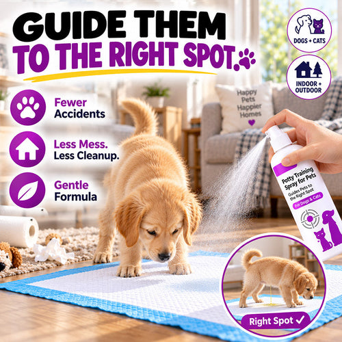 🥳HOT SALE🥳💞10K+ SOLD! Potty Training Spray ! Guides pets, safe & easy spray. Cleaner home – grab yours! ✅