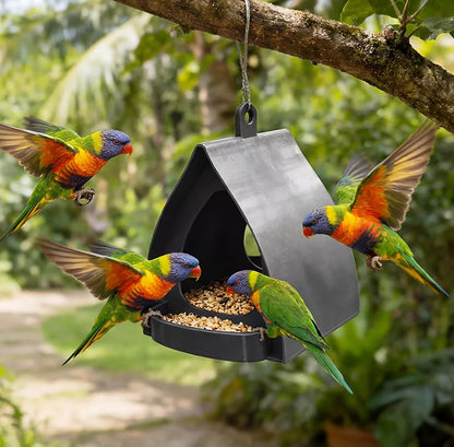 Ravunelo™ Hanging Garden Bird Feeder with Covered Roof