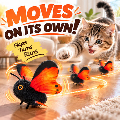 Ravunelo™ Smart Sensing Flapping Butterfly Cat Toy — Interactive & Type-C Rechargeable