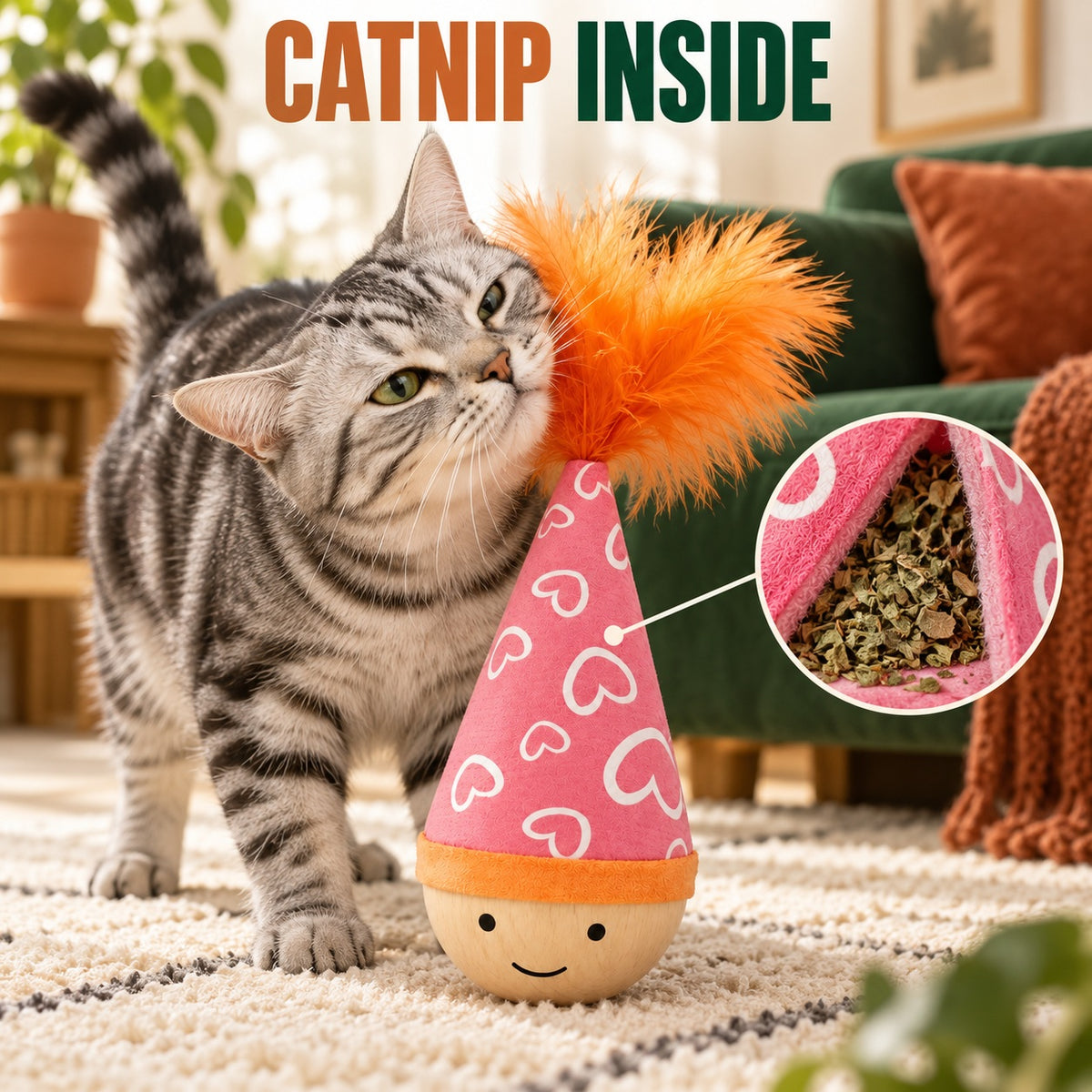 Ravunelo™ Self-Righting Wobble Cat Toy