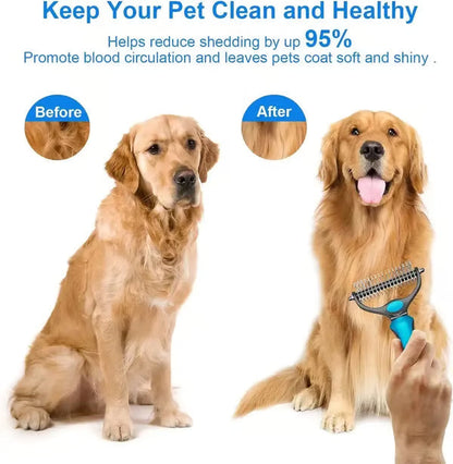 Ravunelo™ 2-in-1 Pet Dematting & Deshedding Brush