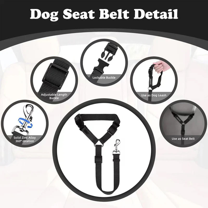 Ravunelo™ 2-in-1 Dog Car Restraint & Walking Leash