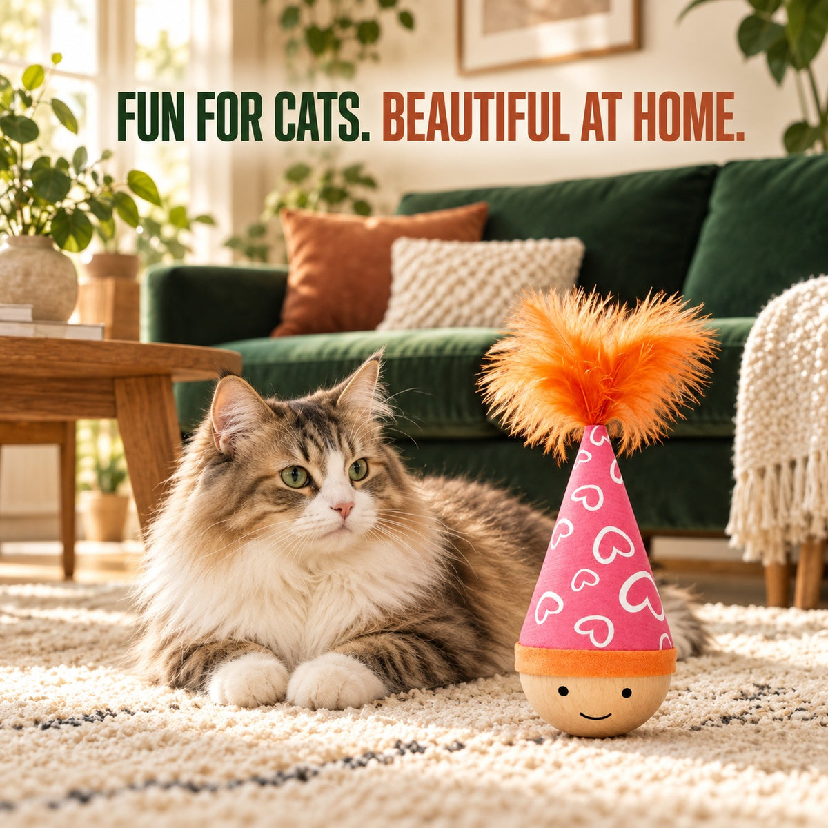 Ravunelo™ Self-Righting Wobble Cat Toy