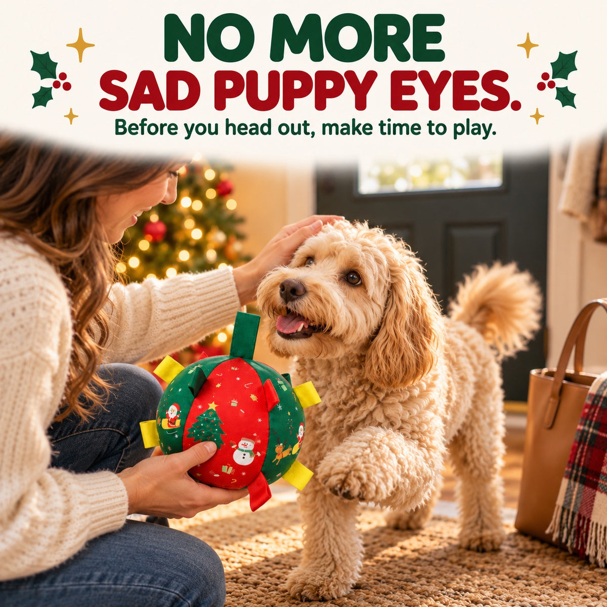 Ravunelo™ Christmas Rattle Ball — Shake, Chase & Cuddle