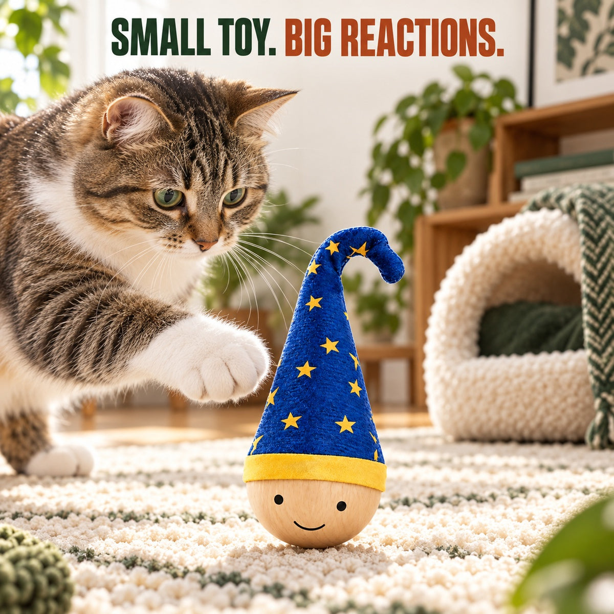 Ravunelo™ Self-Righting Wobble Cat Toy