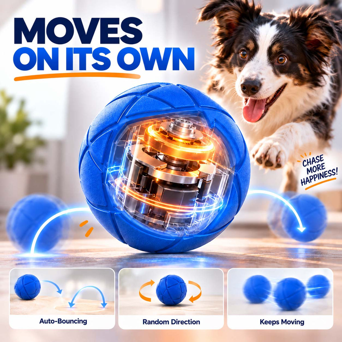 Ravunelo™🐾Auto-Bouncing Pet Ball with Remote Control🎾