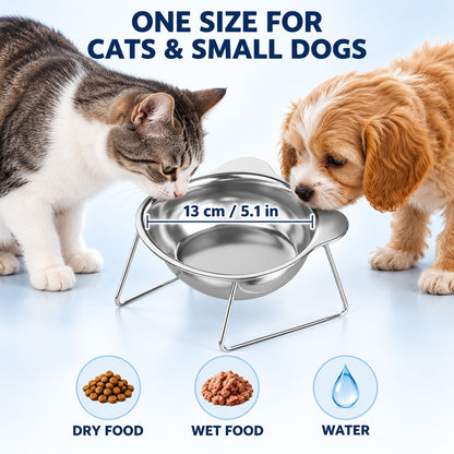 Ravunelo™ Neck-Friendly Elevated Pet Bowl