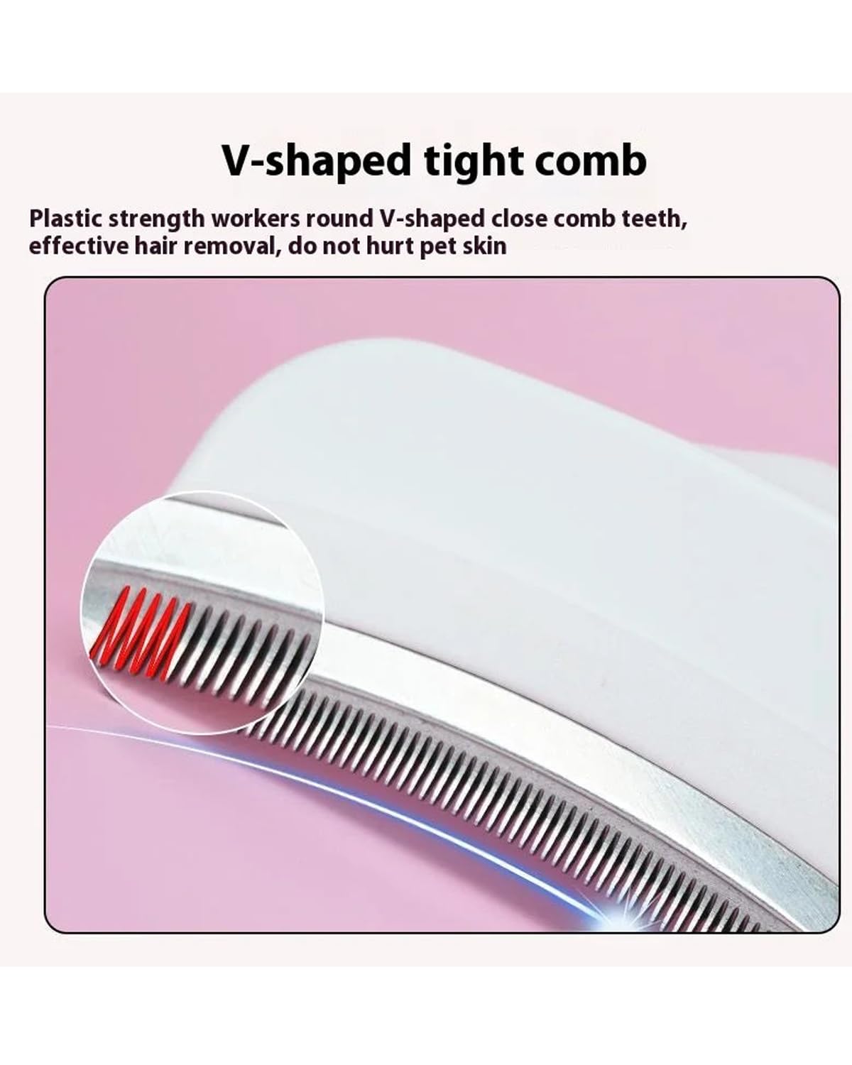 Ravunelo™ V-Tooth Deshedding Comb for Dogs & Cats
