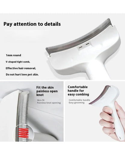 Ravunelo™ V-Tooth Deshedding Comb for Dogs & Cats