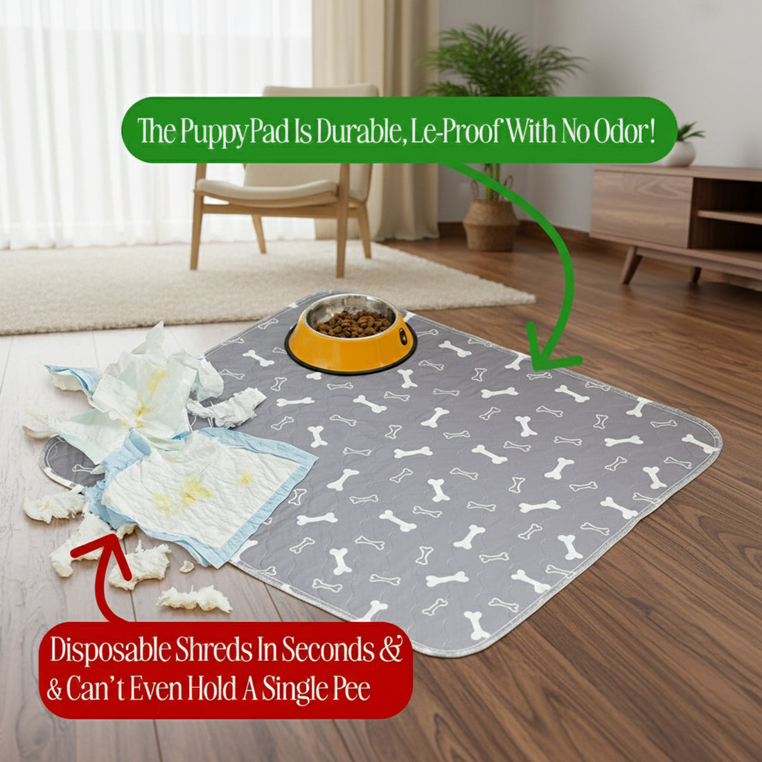 Ravunelo™ Pup Pad — Washable Training Pad for Fewer Accidents & Less Mess (Offer)