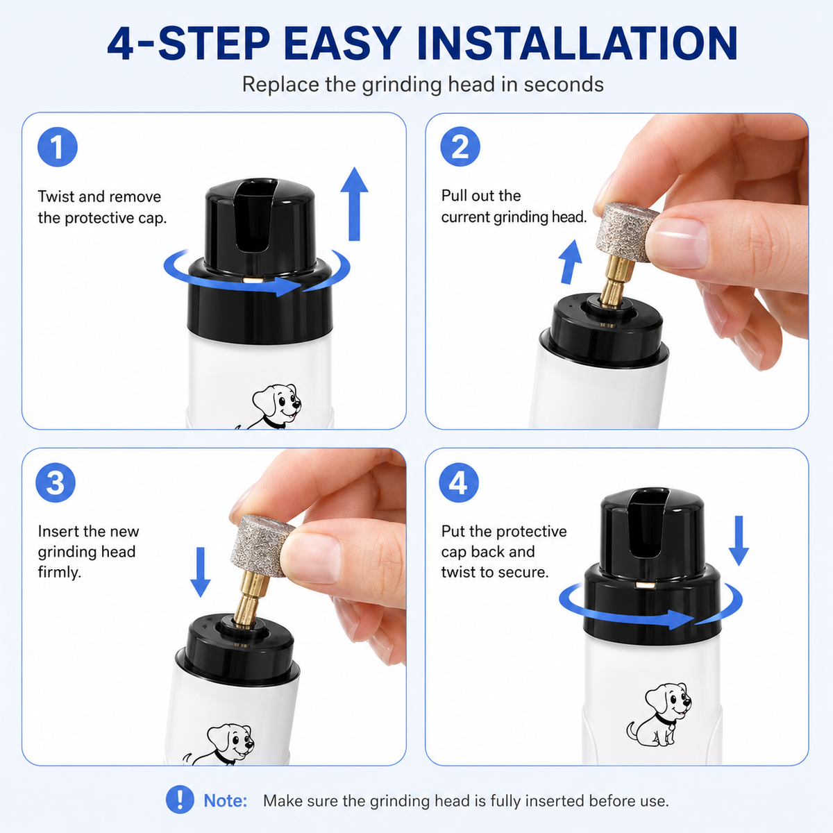 Ravunelo™ Quiet LED Pet Nail Grinder