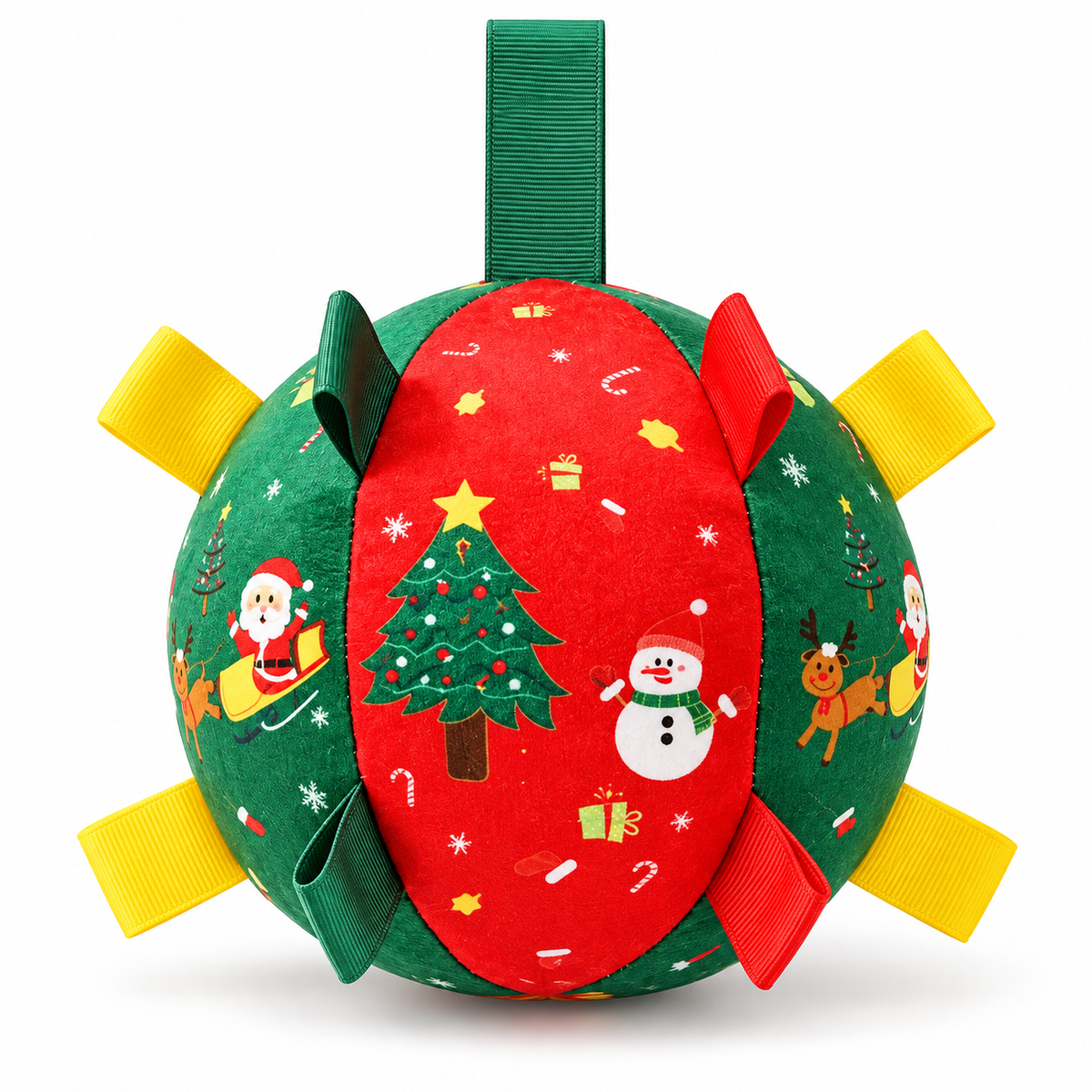 Ravunelo™ Christmas Rattle Ball — Shake, Chase & Cuddle