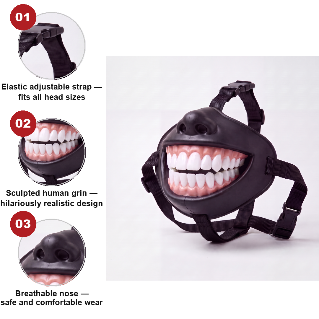 Funny Grin Dog Muzzle