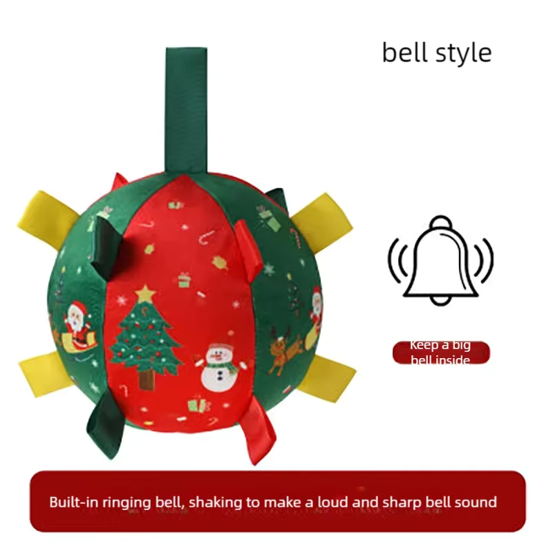 Ravunelo™ Christmas Rattle Ball — Shake, Chase & Cuddle