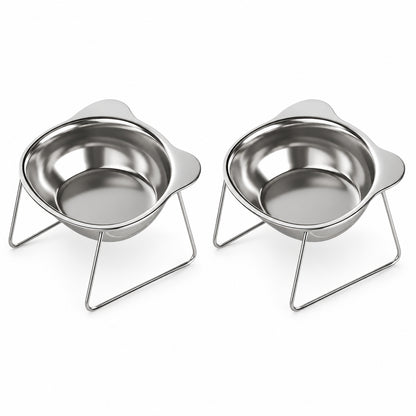 Ravunelo™ Neck-Friendly Elevated Pet Bowl