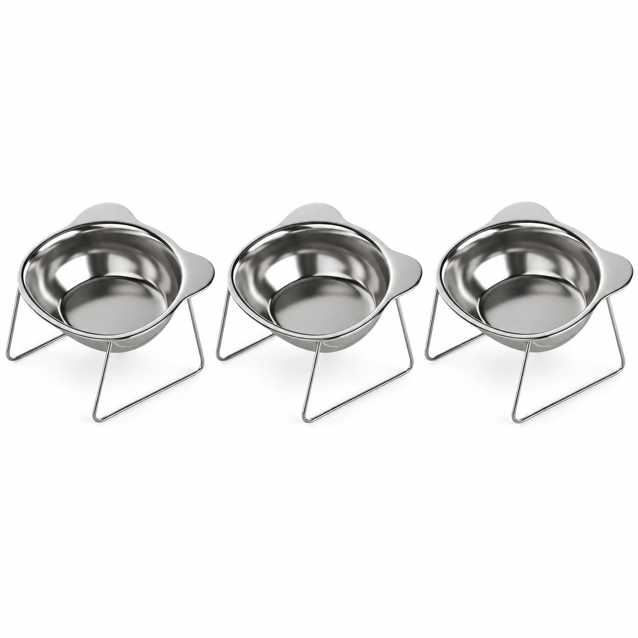 3 Bowls — Food & Water + Spare