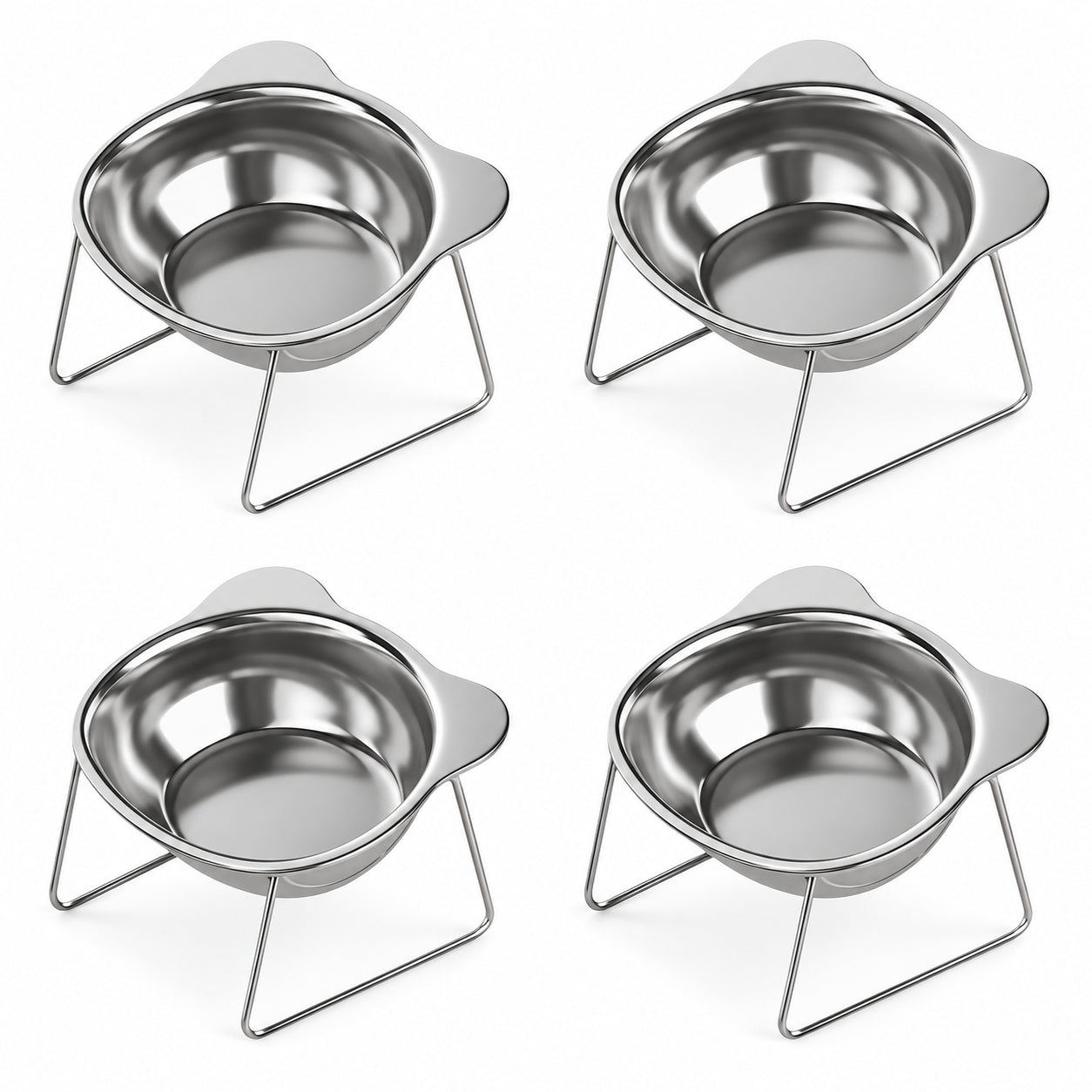 4 Bowls — Complete 2-Pet Setup