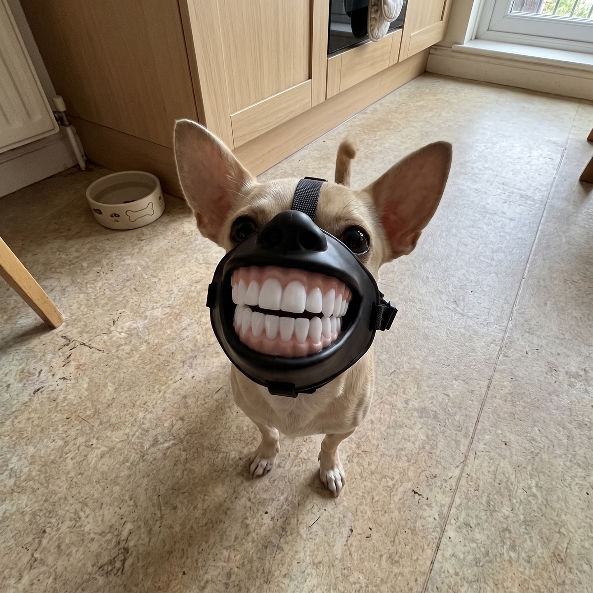 Funny Grin Dog Muzzle