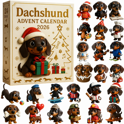 2026 Dachshund Advent Calendar — 24 Unique Ornaments. A New Pup Every Day. 🎄