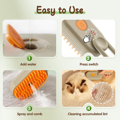 Ravunelo™ Spritz De-Shedding Comb for Pets