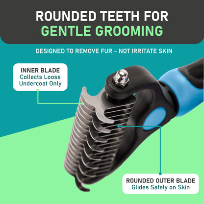 Ravunelo™ 2-in-1 Pet Dematting & Deshedding Brush