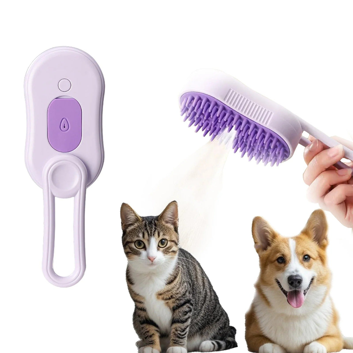 Ravunelo™ Spritz De-Shedding Comb for Pets