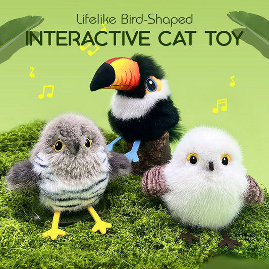 🐦 Bring Out Your Cat’s Hunting Instinct — Interactive Flapping Bird Toy