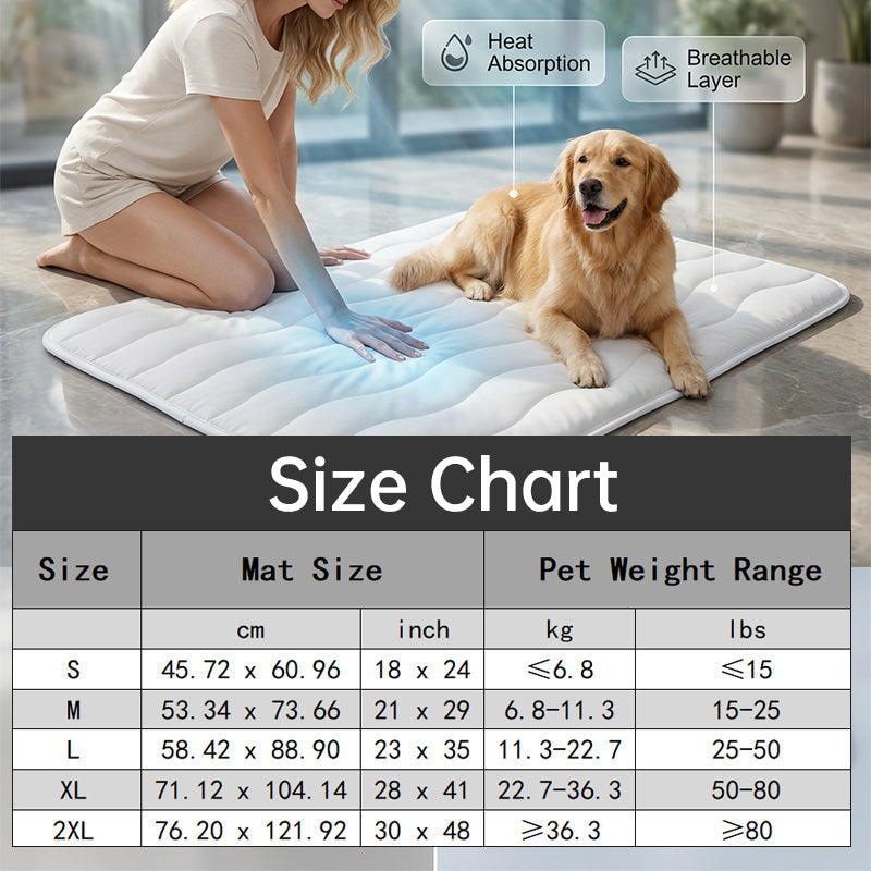Ravunelo™ Ice Silk Cooling Mat for Dogs & Cats