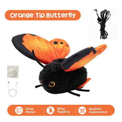 Ravunelo™ Smart Sensing Flapping Butterfly Cat Toy — Interactive & Type-C Rechargeable