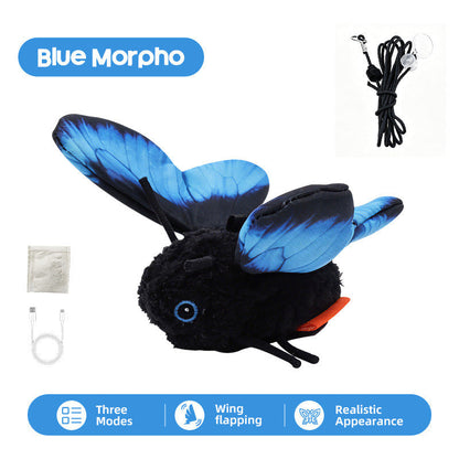 Ravunelo™ Smart Sensing Flapping Butterfly Cat Toy — Interactive & Type-C Rechargeable