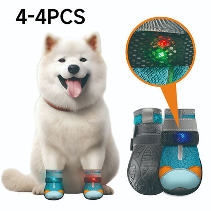 Ravunelo™ Breathable Mesh Dog Shoes with Luminous Soles