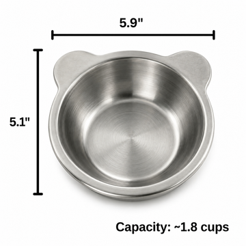 Ravunelo™ Neck-Friendly Elevated Pet Bowl