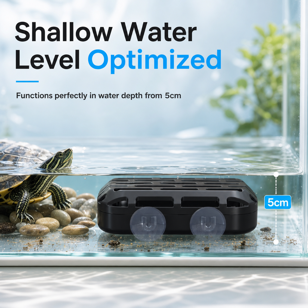 Ravunelo™ Turtle Tank Waste Collector – Catch Debris, Clean Up Faster